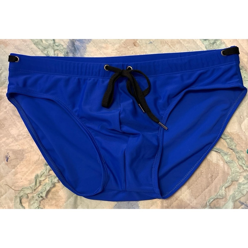 NEW Men's Royal Blue Swim Briefs Swimsuit, Size Small